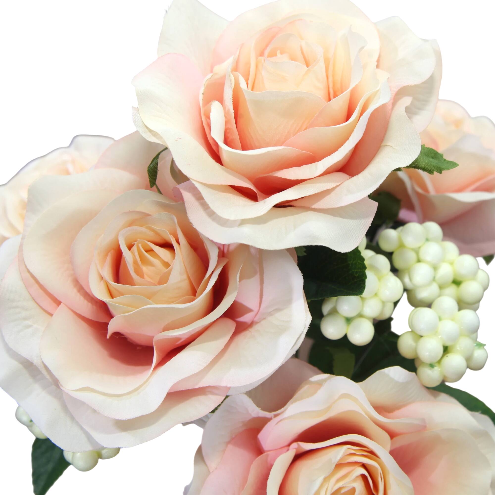 17" Pink Rose with Berry Deluxe Bush by Ashland®